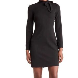 Calvin Klein
Women's Long Sleeve Mock Neck Tie Shift Dress